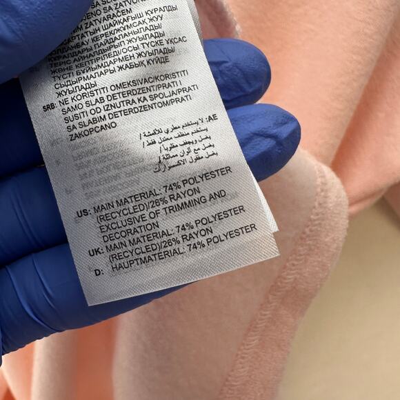 ADIDAS ORIGINAL Women's 3XL Pink Terry Toweling Polo dress - Picture 6 of 6